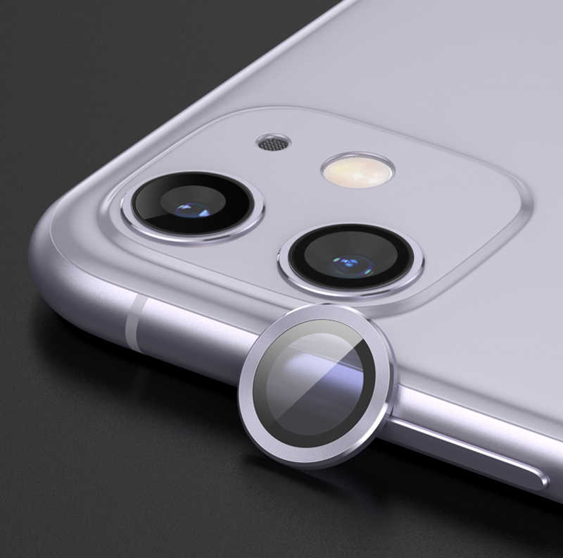 iPhone Uyumlu 12 Zore CL-02 Kamera Lens Koruyucu-Lila