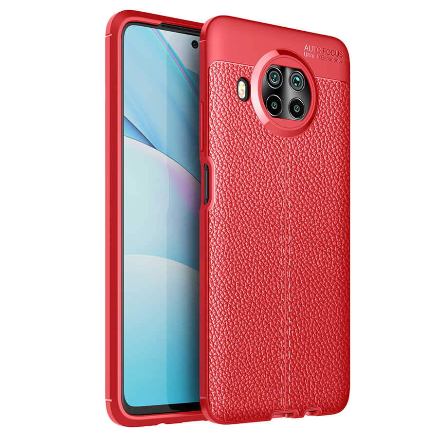 Xiaomi Uyumlu  Mi 10T Lite 5G Kılıf Zore Niss Silikon Kapak-Kırmızı