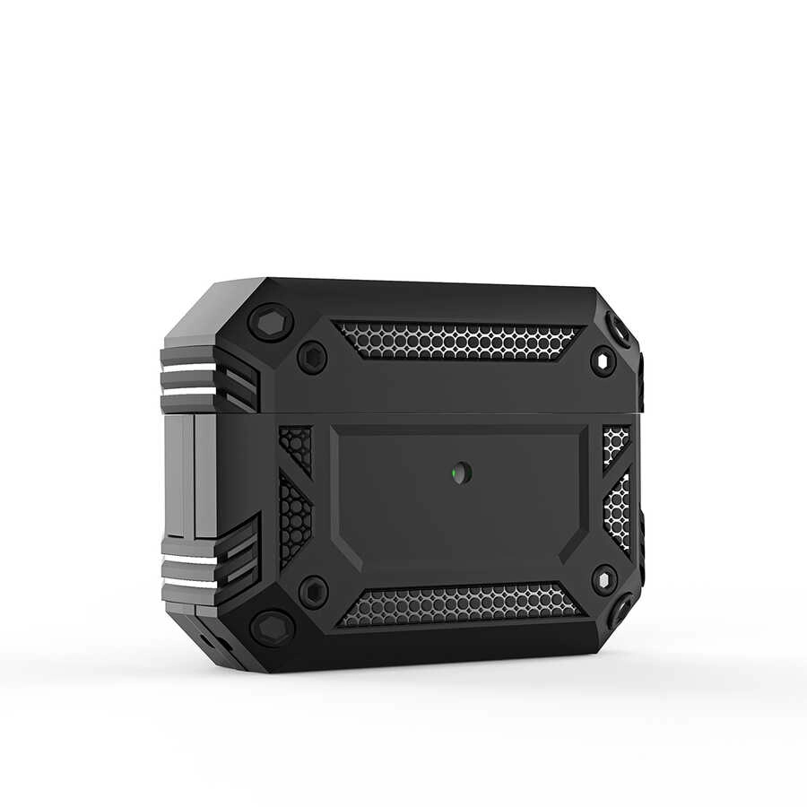 Airpods Uyumlu Pro Kılıf Zore Airbag 15 Kılıf-Siyah