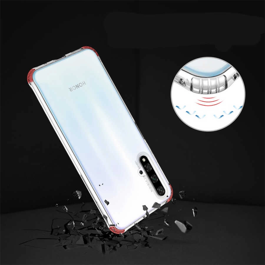 Huawei Uyumlu Nova 5T Kılıf Zore Nitro Toz Korumalı Shock Silikon