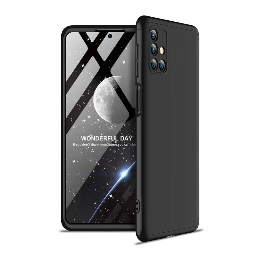 Galaxy Uyumlu M31S Kılıf Zore Ays Kapak-Siyah