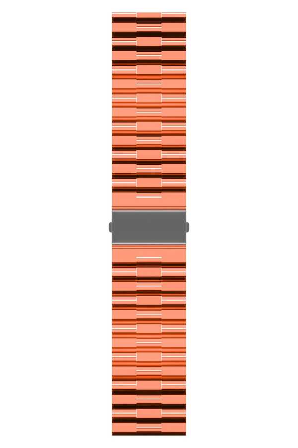 Galaxy Uyumlu Watch Active 2 44mm KRD-27 20mm Kordon-Turuncu