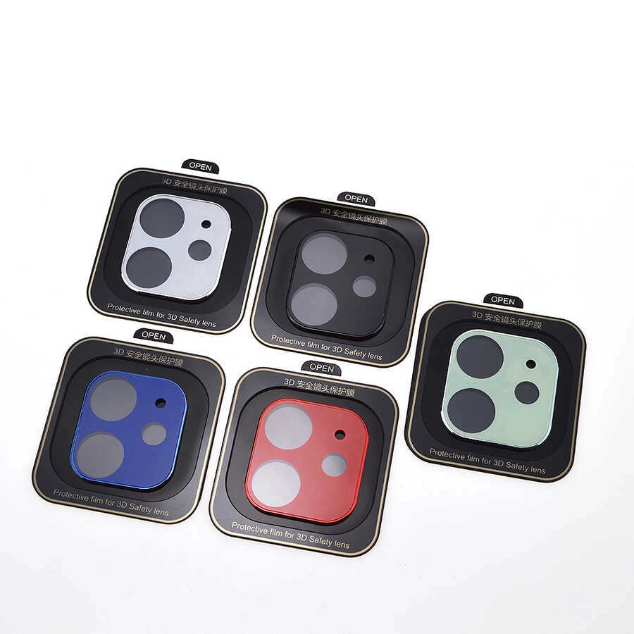 iPhone Uyumlu 12 Mini Zore Kamera Koruyucu-Kırmızı