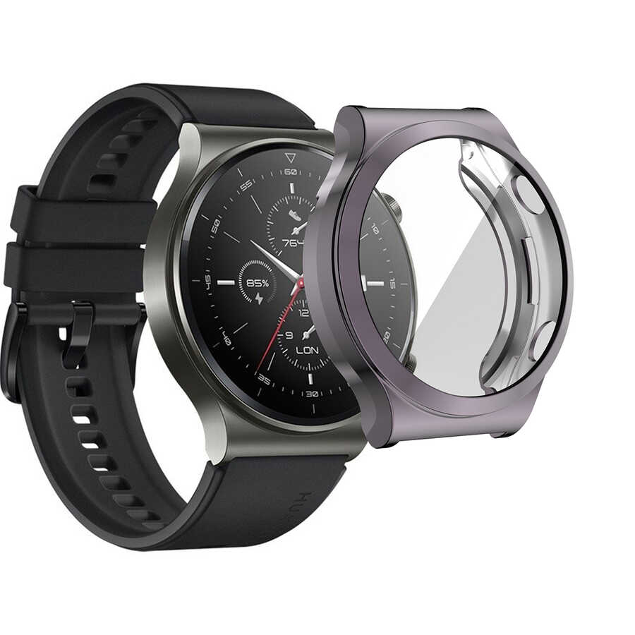 Huawei Uyumlu Watch GT2 Pro Zore Watch Gard 02 Ekran Koruyucu-Gri