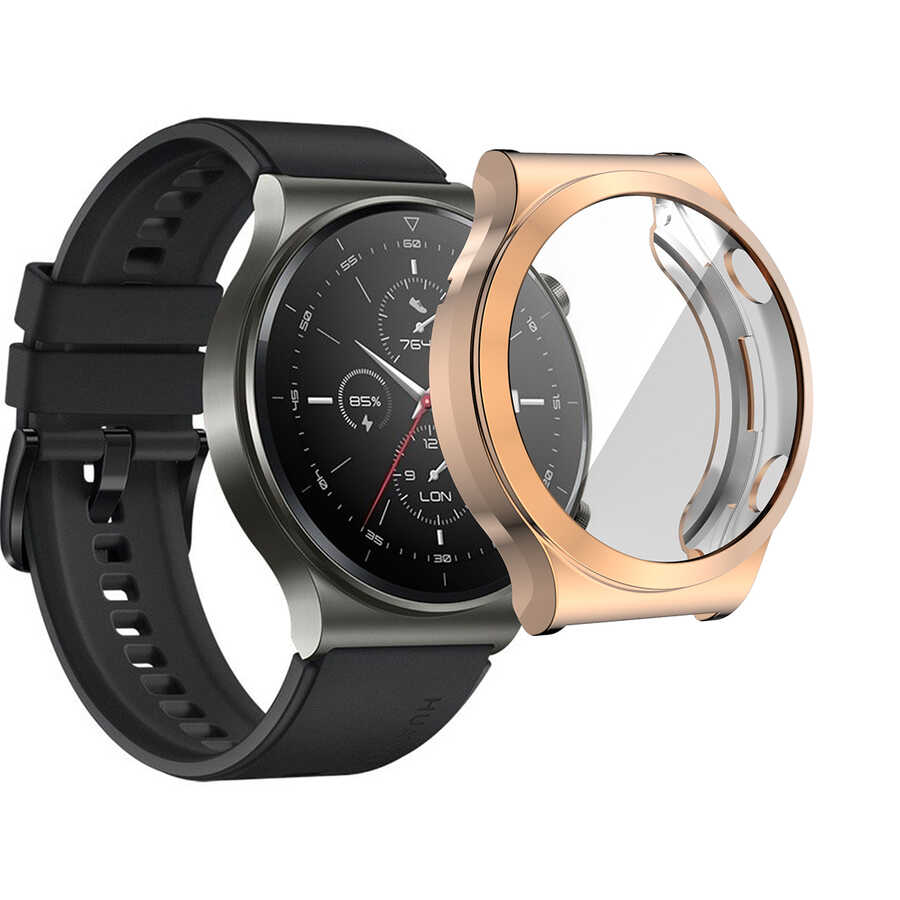 Huawei Uyumlu Watch GT2 Pro Zore Watch Gard 02 Ekran Koruyucu-Rose gold