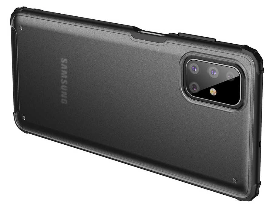 Galaxy Uyumlu M51 Kılıf Zore Volks Kapak-Kırmızı