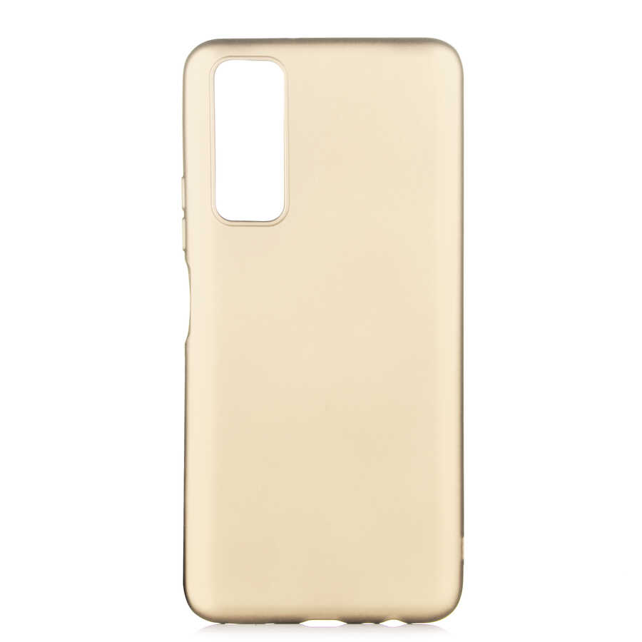 Huawei Uyumlu P Smart 2021 Kılıf Zore Premier Silikon Kapak-Gold