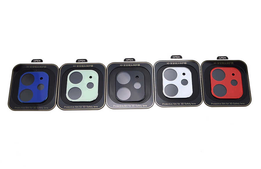 iPhone Uyumlu 12 Zore Kamera Koruyucu-Kırmızı