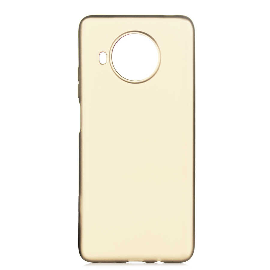Xiaomi Uyumlu  Mi 10T Lite 5G Kılıf Zore Premier Silikon Kapak-Gold