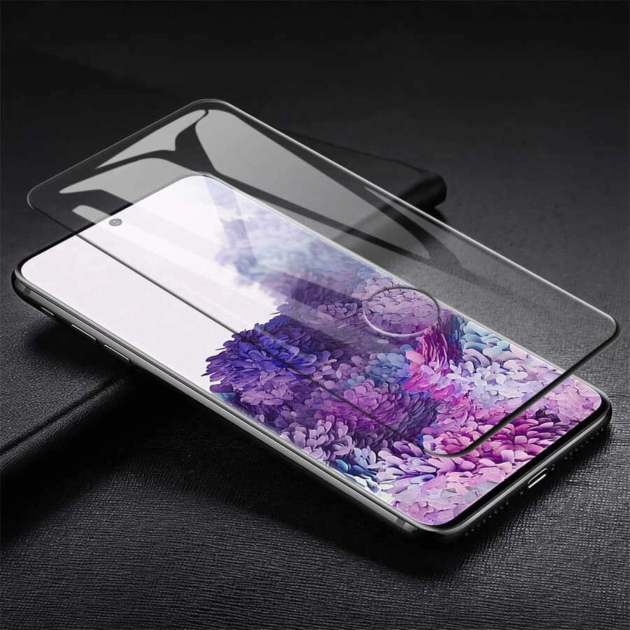 Galaxy Uyumlu S10 Plus Zore Kavisli Full Yapışkanlı Cam Ekran Koruyucu