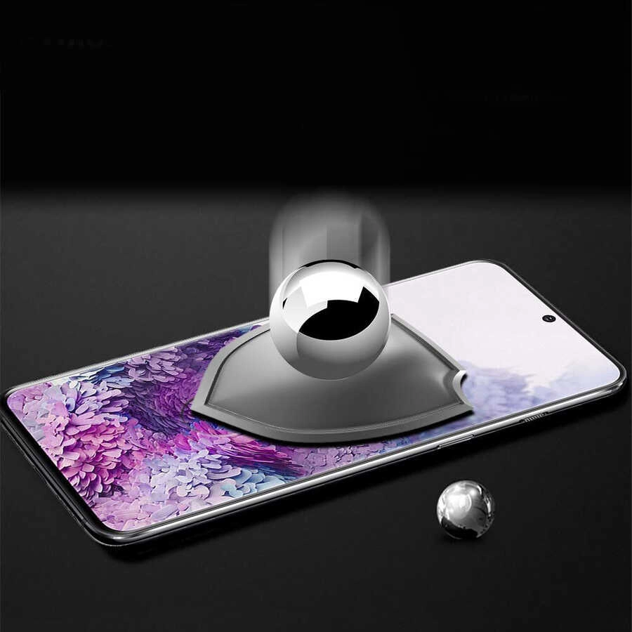 Galaxy Uyumlu S10 Plus Zore Kavisli Full Yapışkanlı Cam Ekran Koruyucu