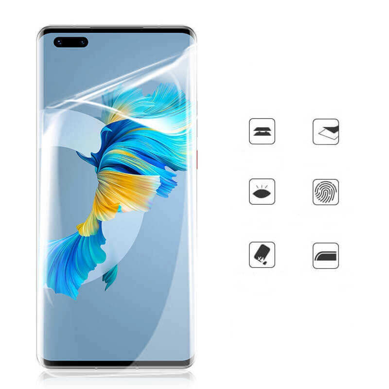 Huawei Uyumlu Mate 40 Pro Zore Süper Pet Ekran Koruyucu Jelatin