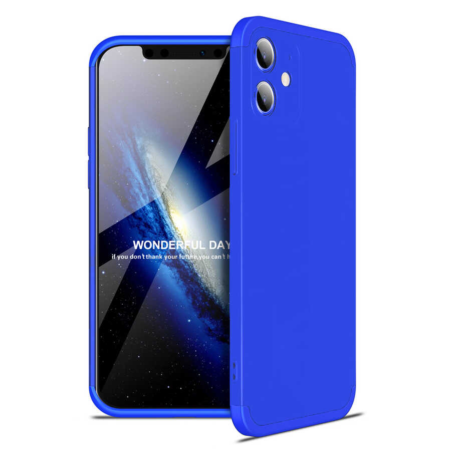 iPhone Uyumlu 12 Mini Kılıf Zore Ays Kapak-Mavi