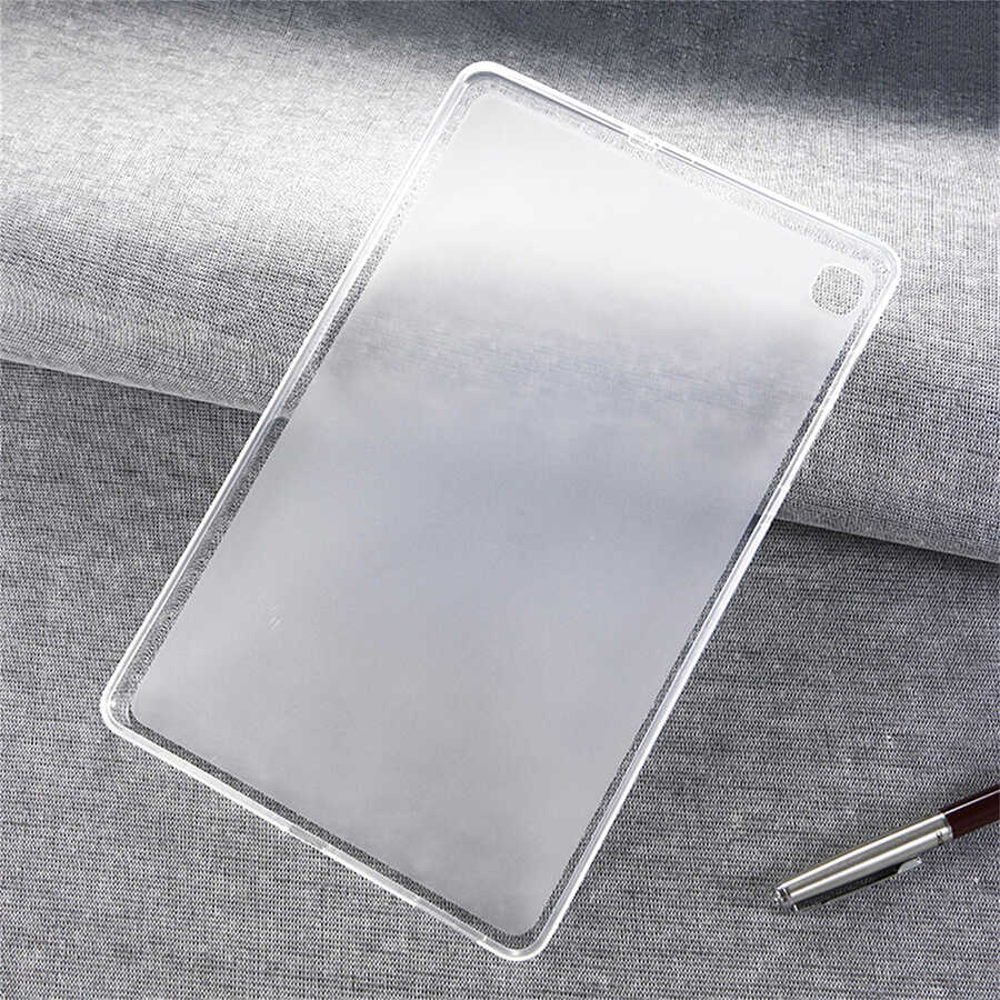 Galaxy Uyumlu Tab A7 10.4 T500 2020 Kılıf Zore Tablet Süper Silikon Kapak-Renksiz