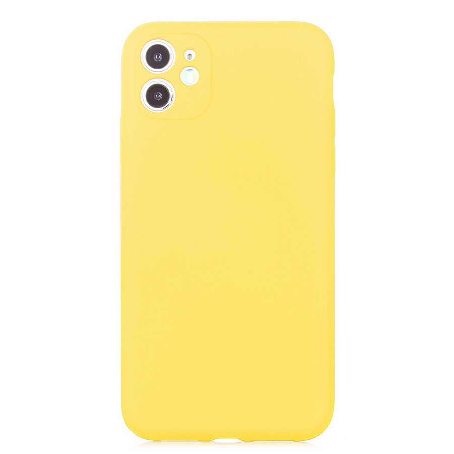 iPhone Uyumlu 11 Kılıf Zore Mara Kapak-Sarı