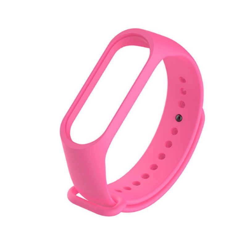 Xiaomi Uyumlu  Mi Band 4 Silikon Kordon-Pembe koyu