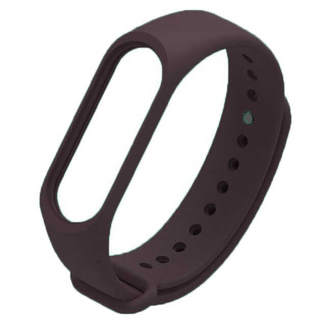 Xiaomi Uyumlu  Mi Band 4 Silikon Kordon-Mürdüm