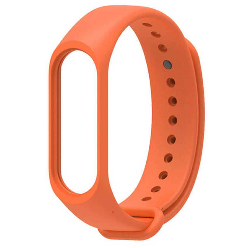 Xiaomi Uyumlu  Mi Band 4 Silikon Kordon-Turuncu