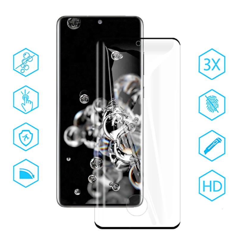 Galaxy Uyumlu S21 Ultra Zore Süper Pet Ekran Koruyucu Jelatin
