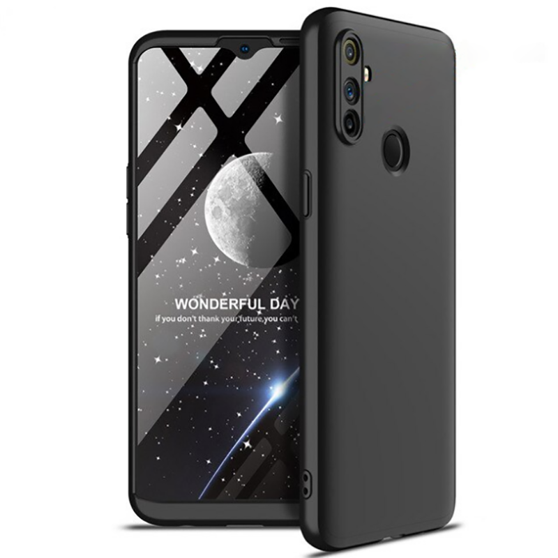Realme C3 Kılıf Zore Ays Kapak-Siyah