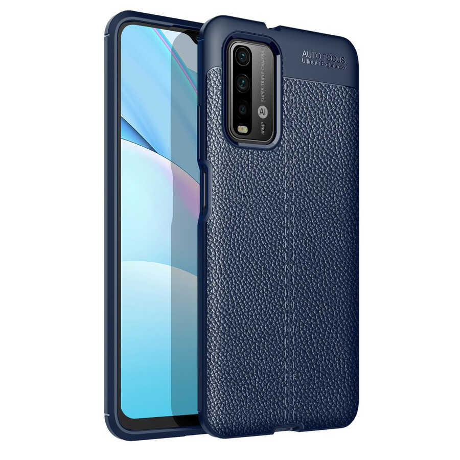Xiaomi Uyumlu  Redmi Note 9 4G Kılıf Zore Niss Silikon Kapak-Lacivert