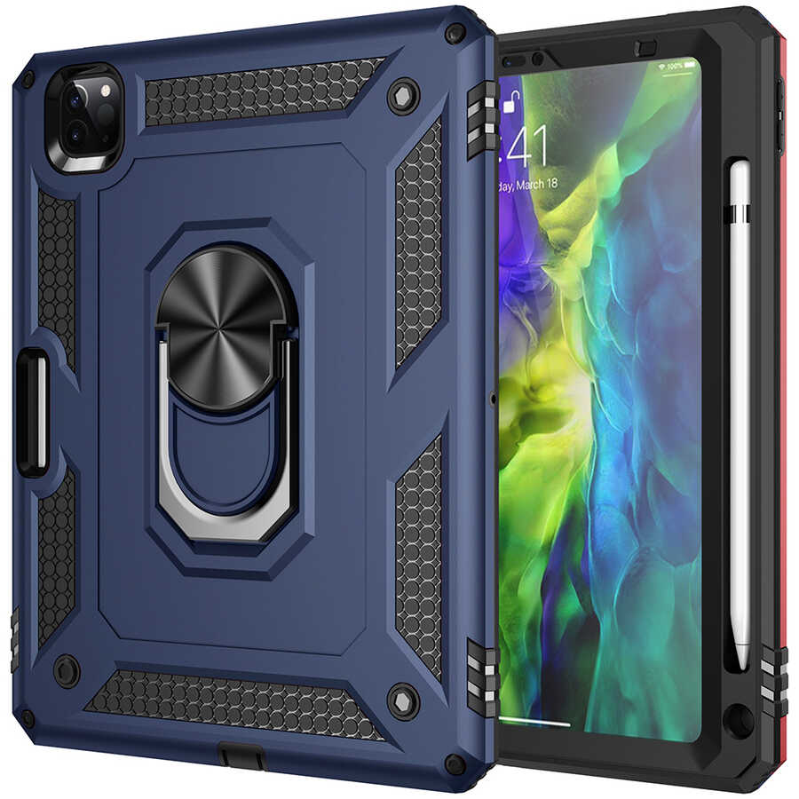 iPad Uyumlu Pro 11 2018 Kılıf Zore Tablet Vega Kapak-Mavi