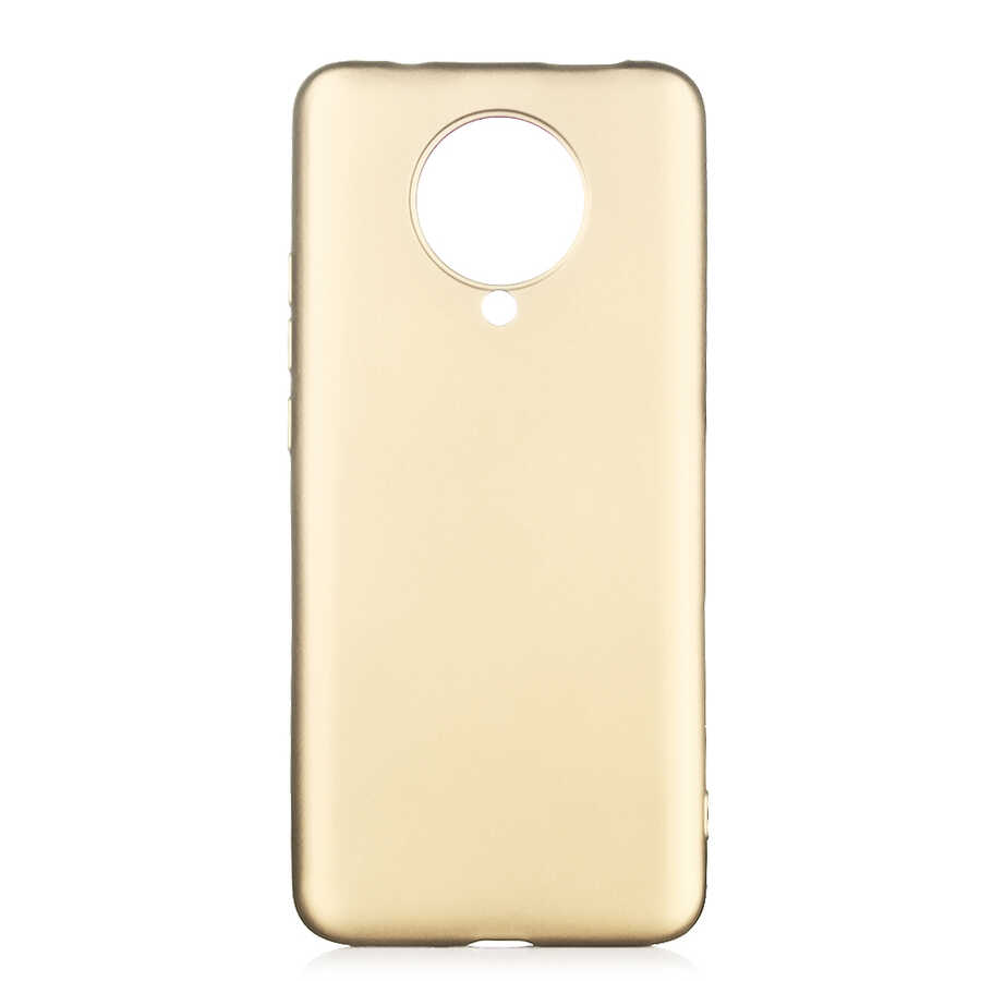 Xiaomi Uyumlu  Redmi K30 Pro Kılıf Zore Premier Silikon Kapak-Gold