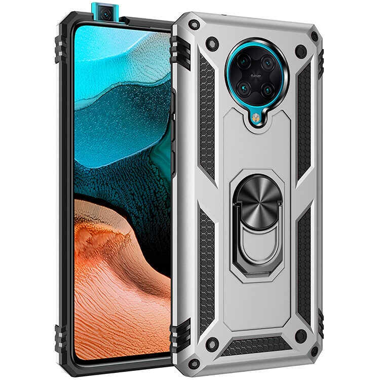Xiaomi Uyumlu  Redmi K30 Pro Kılıf Zore Vega Kapak-Gri
