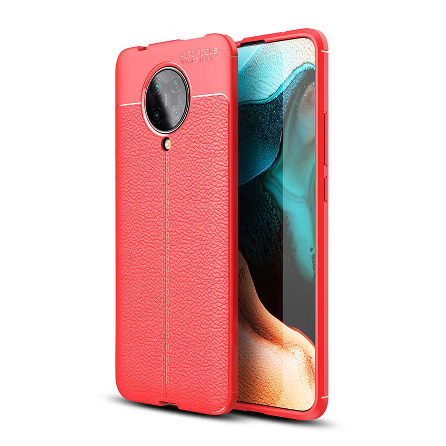 Xiaomi Uyumlu  Redmi K30 Pro Kılıf Zore Niss Silikon Kapak-Kırmızı