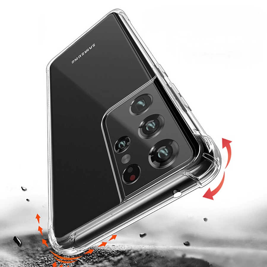 Galaxy Uyumlu S21 Ultra Kılıf Zore Nitro Anti Shock Silikon