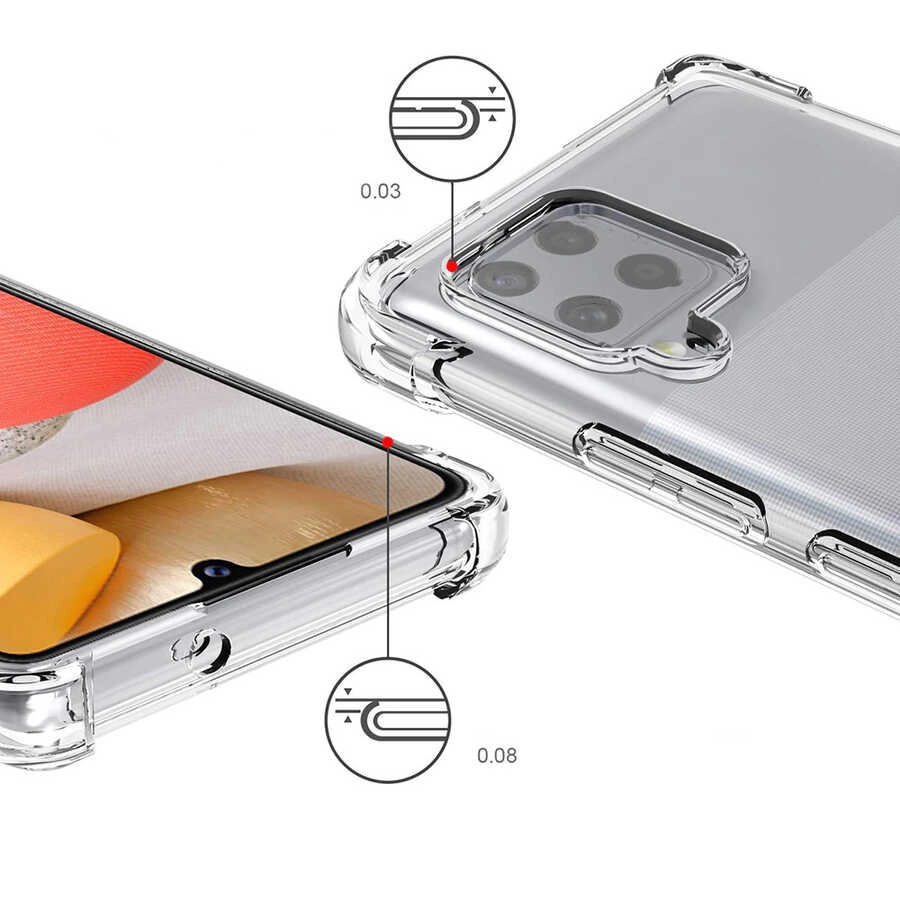 Galaxy Uyumlu A12 Kılıf Zore Nitro Anti Shock Silikon