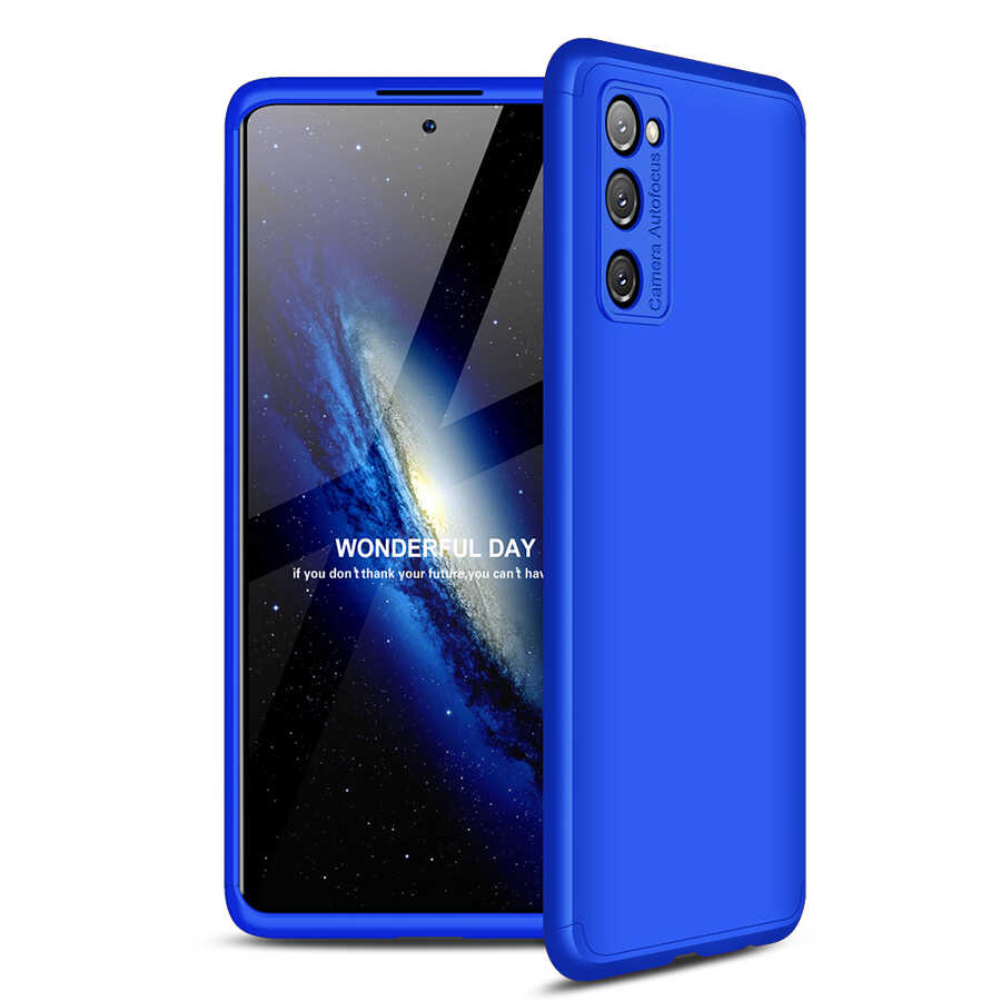 Galaxy Uyumlu S20 FE Kılıf Zore Ays Kapak-Mavi
