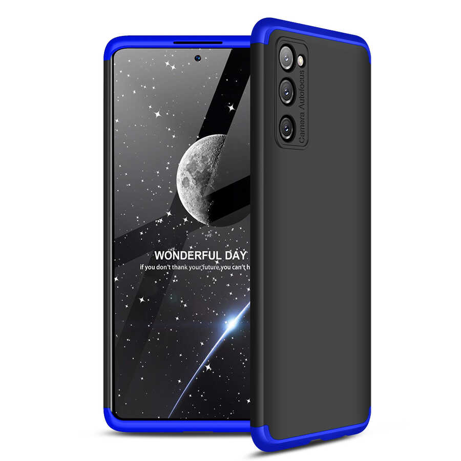 Galaxy Uyumlu S20 FE Kılıf Zore Ays Kapak-Siyah-mavi