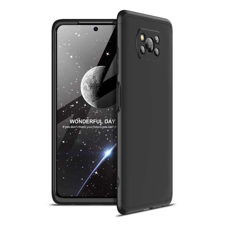 Xiaomi Uyumlu  Poco X3 Kılıf Zore Ays Kapak-Siyah