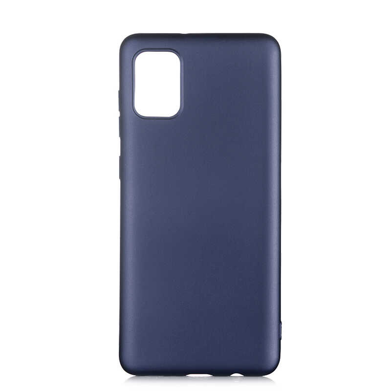 Galaxy Uyumlu A02S Kılıf Zore Premier Silikon Kapak-Lacivert