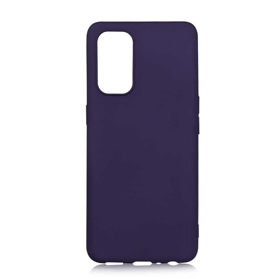 Oppo Reno 5 5G Kılıf Zore Premier Silikon Kapak-Lacivert