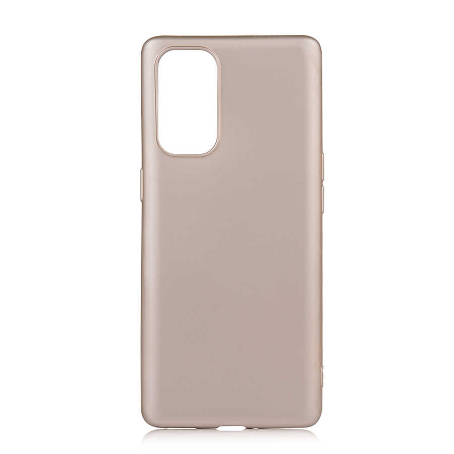 Oppo Reno 5 Pro 5G Kılıf Zore Premier Silikon Kapak-Gold