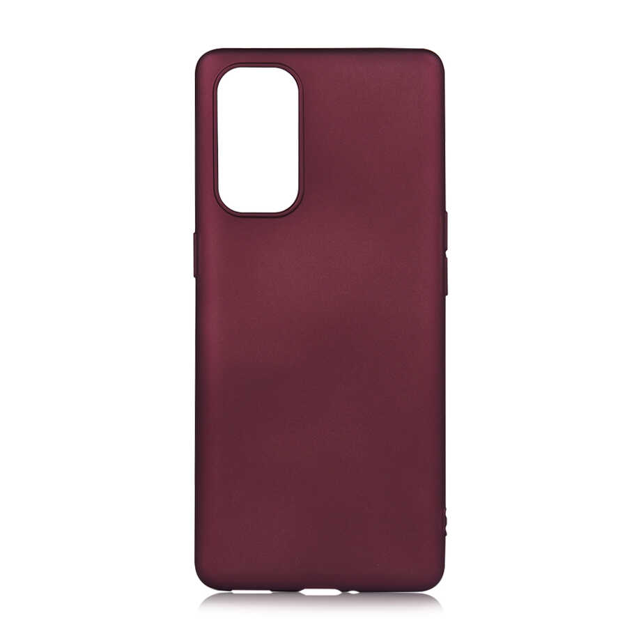 Oppo Reno 5 Pro 5G Kılıf Zore Premier Silikon Kapak-Mürdüm