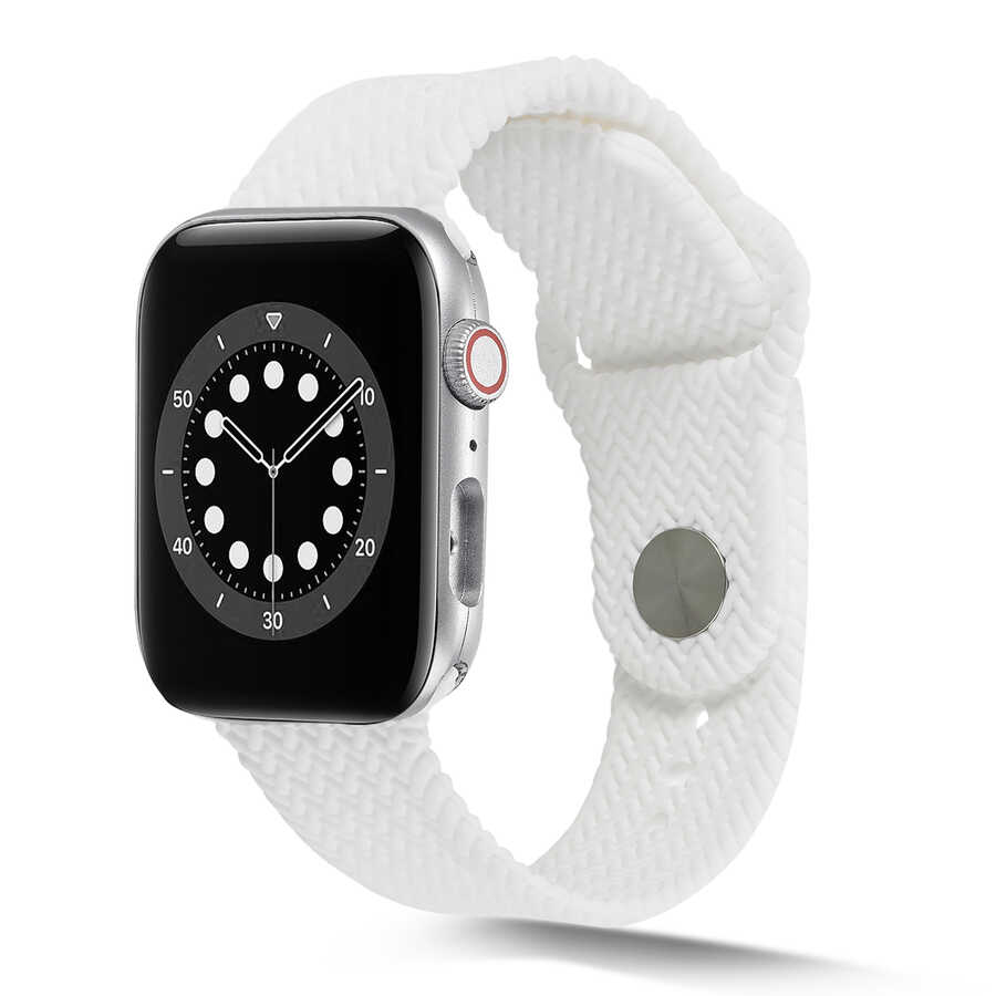 Watch 42mm KRD-37 Silikon Kordon-Beyaz