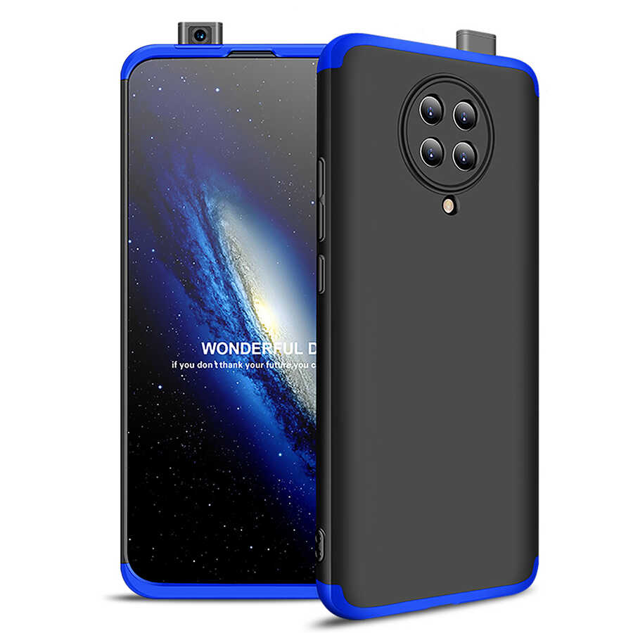 Xiaomi Uyumlu  Poco F2 Pro Kılıf Zore Ays Kapak-Siyah-mavi