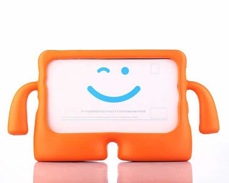 Galaxy Uyumlu Tab A7 10.4 T500 2020 Zore Çocuk Standlı Tablet Kılıf-Turuncu