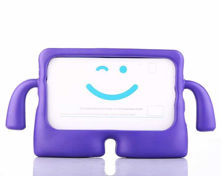 Galaxy Uyumlu Tab A7 10.4 T500 2020 Zore Çocuk Standlı Tablet Kılıf-Mor