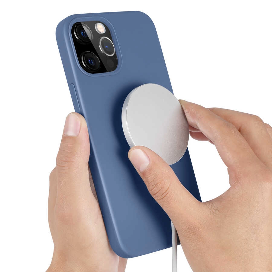 iPhone Uyumlu 12 Pro Kılıf Zore Silksafe Wireless Kapak