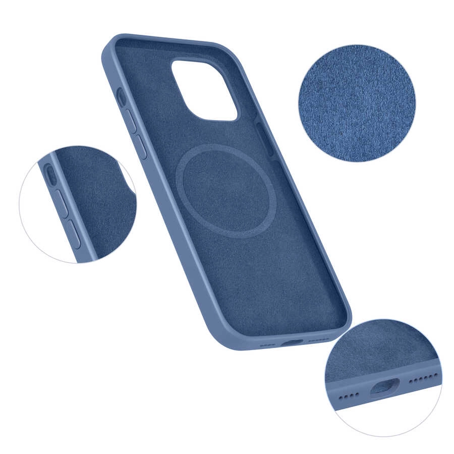 iPhone Uyumlu 12 Pro Kılıf Zore Silksafe Wireless Kapak