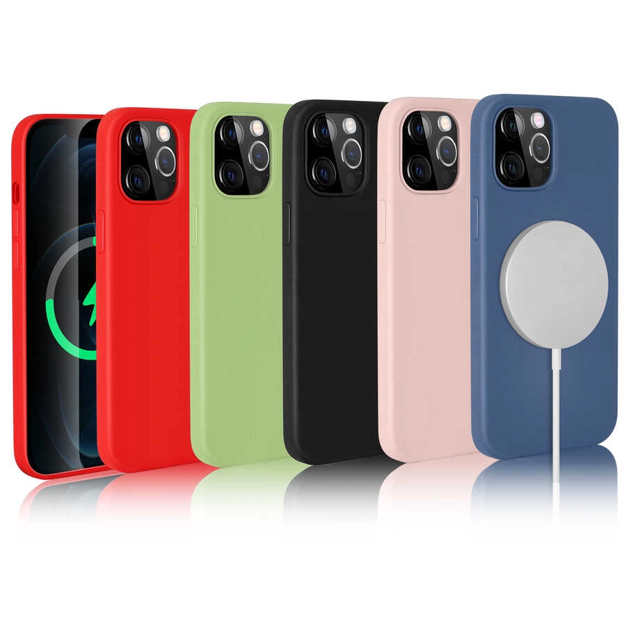iPhone Uyumlu 12 Pro Kılıf Zore Silksafe Wireless Kapak