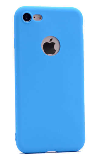 iPhone Uyumlu 7 Kılıf Zore Premier Silikon Kapak-Mavi
