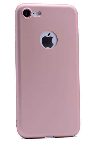 iPhone Uyumlu 7 Kılıf Zore Premier Silikon Kapak-Rose gold