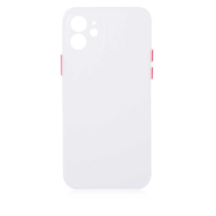 iPhone Uyumlu 12 Kılıf ​​​​Zore Slims Kapak-Renksiz