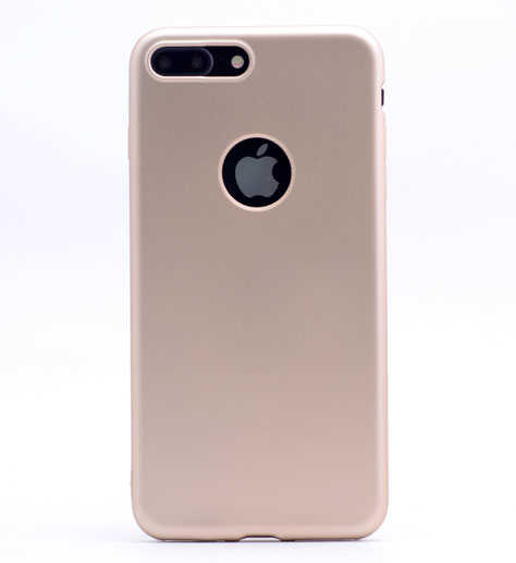 iPhone Uyumlu 8 Kılıf Zore Premier Silikon Kapak-Gold