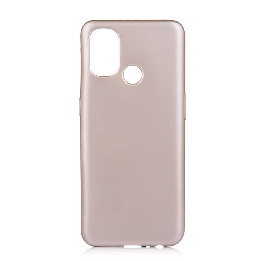 One Plus Nord N100 Kılıf Zore Premier Silikon Kapak-Gold